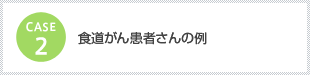 ケース2　食道がん患者さんの例